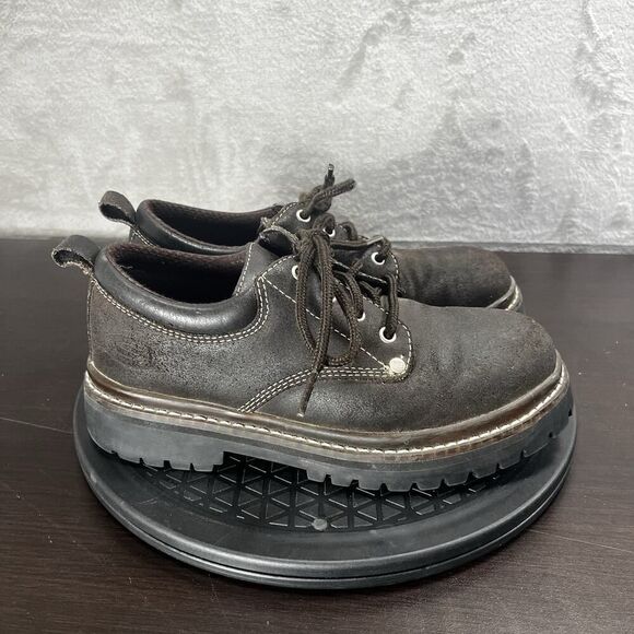 Skechers Shoes - Skechers Jammers Women’s Sz US 7 Vintage Y2K Chunky Platform Brown Leather Shoes